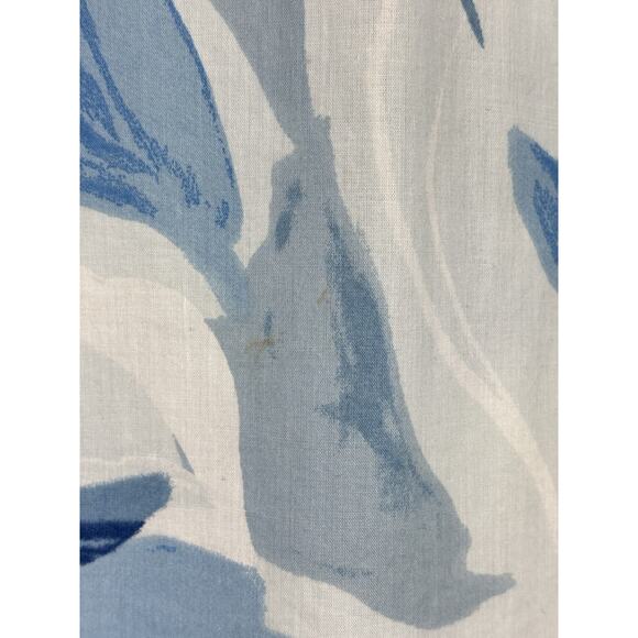 Abercrombie & Fitch Shirt Mens M Blue Relaxed Short Sleeve Button Up Leaf *spot* - Picture 5 of 7